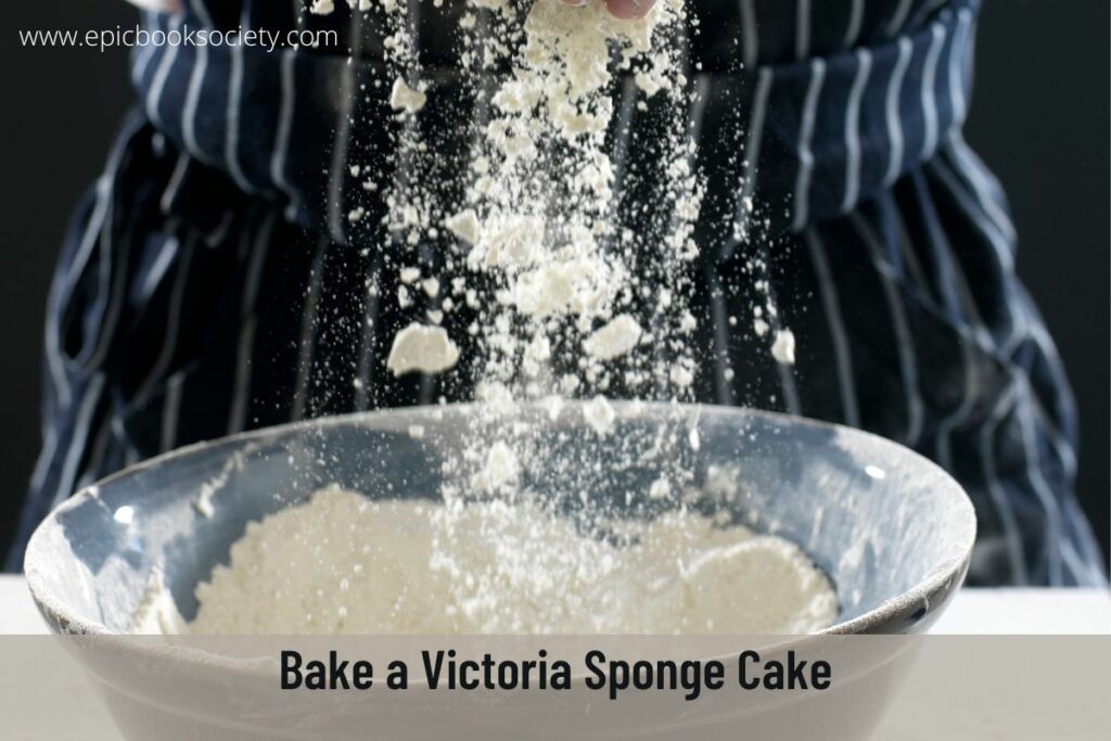 bake a cake while listening to audiobooks