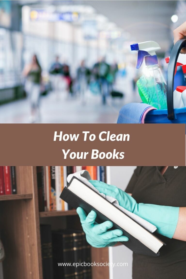 how to clean books